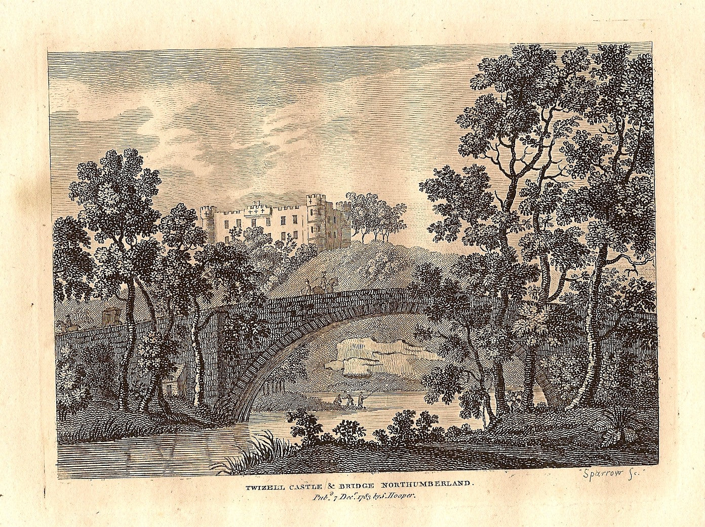 Twizell Castle &amp; Bridge Northumberland