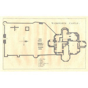 Warkworth Castle (Plan) Northumberland