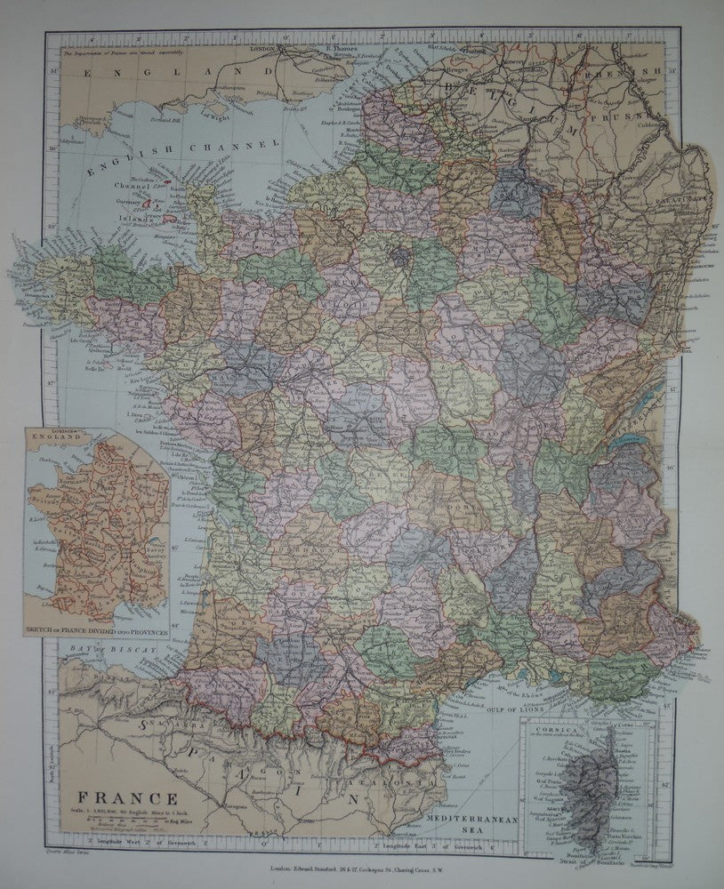 France antique map – Maps and Antique Prints