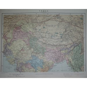 Antique map of India (Northern Part) – Maps and Antique Prints
