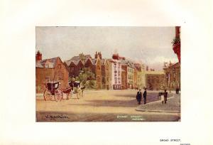 Broad Street Oxford antique print 1905