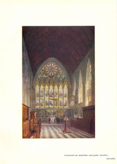 Merton College Chapel Oxford – Maps and Antique Prints