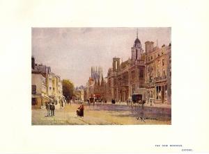 New Schools Oxford antique print