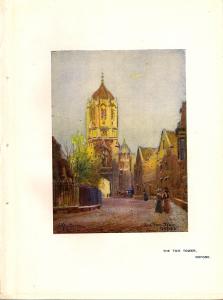 Tom Tower Oxford antique print
