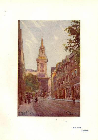 Turl Street Oxford antique print