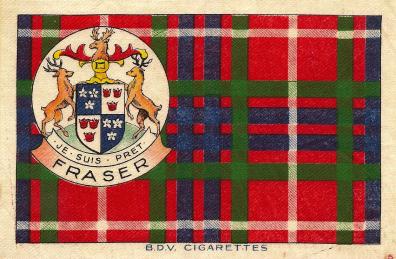 Fraser clan Scottish tartan