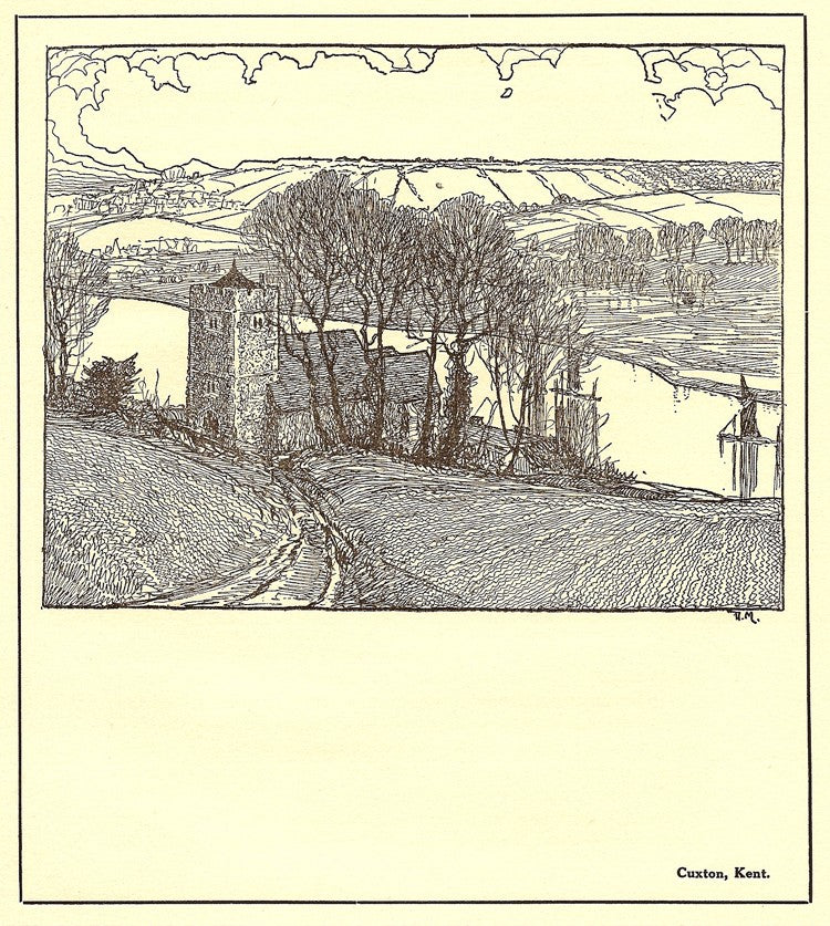 Cuxton Kent vintage print 1928
