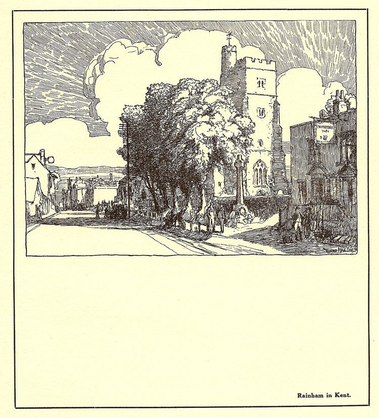 Rainham Kent vintage print 1928