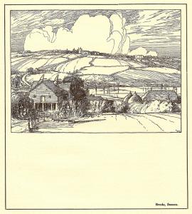 Brede Sussex vintage print