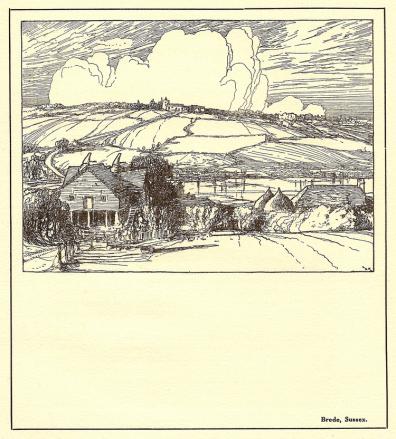 Brede Sussex vintage print 1928