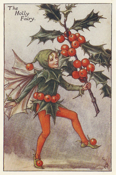 Holly Fairy original vintage print