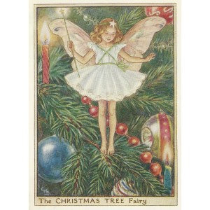 Christmas Tree Flower Fairy guaranteed original vintage print