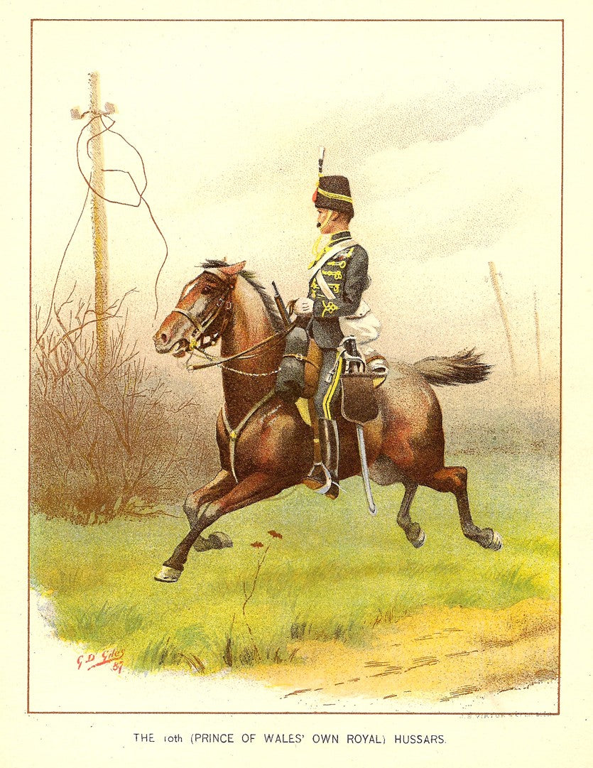British Army 10th (Prince of Wales' Own Royal) Hussars 1890