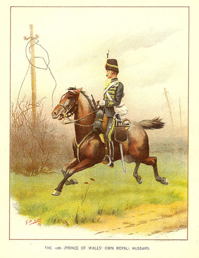 British Army 10th (Prince of Wales' Own Royal) Hussars 1890