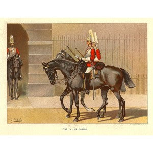 Life Guards Regiment British Army antique print