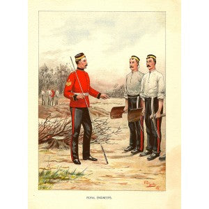 Royal Engineers antique print
