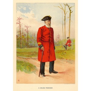 Chelsea Pensioner antique print
