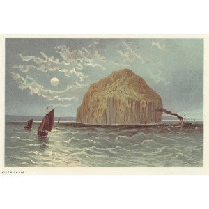 Ailsa Craig Firth of Clyde Scotland guaranteed antique print 1889