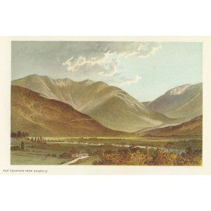 Ben Cruachan from Dalmally Scotland antique print
