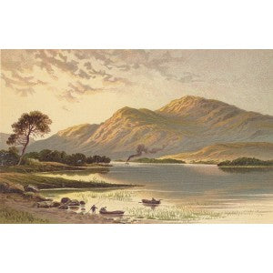 Ben Lomond from Tarbet Scotland antique print 1889