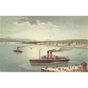 Helensburgh and Bute Scotland antique print 1889