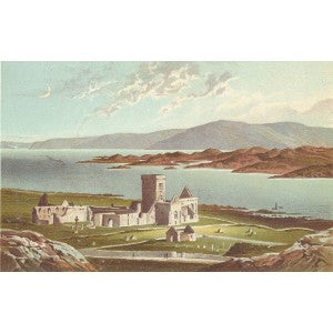 Iona Island Inner Hebrides Scotland antique print