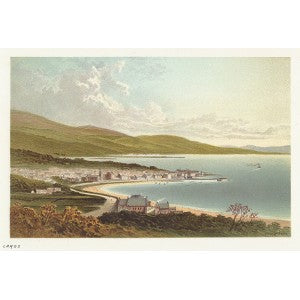 Largs Firth of Clyde Scotland antique print 1889