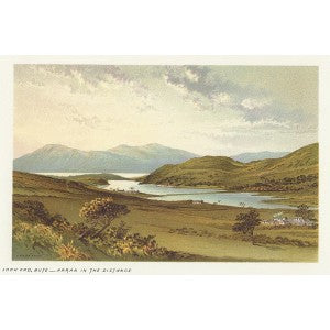 Loch Fad, Isle of Bute, Arran in the distance, Scotland
