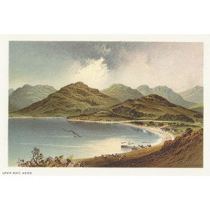 antique print of Loch Goil Head (Lochgoilhead) Scotland 1889