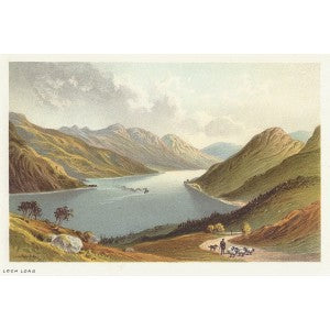 Loch Long Argyll and Bute Scotland antique print